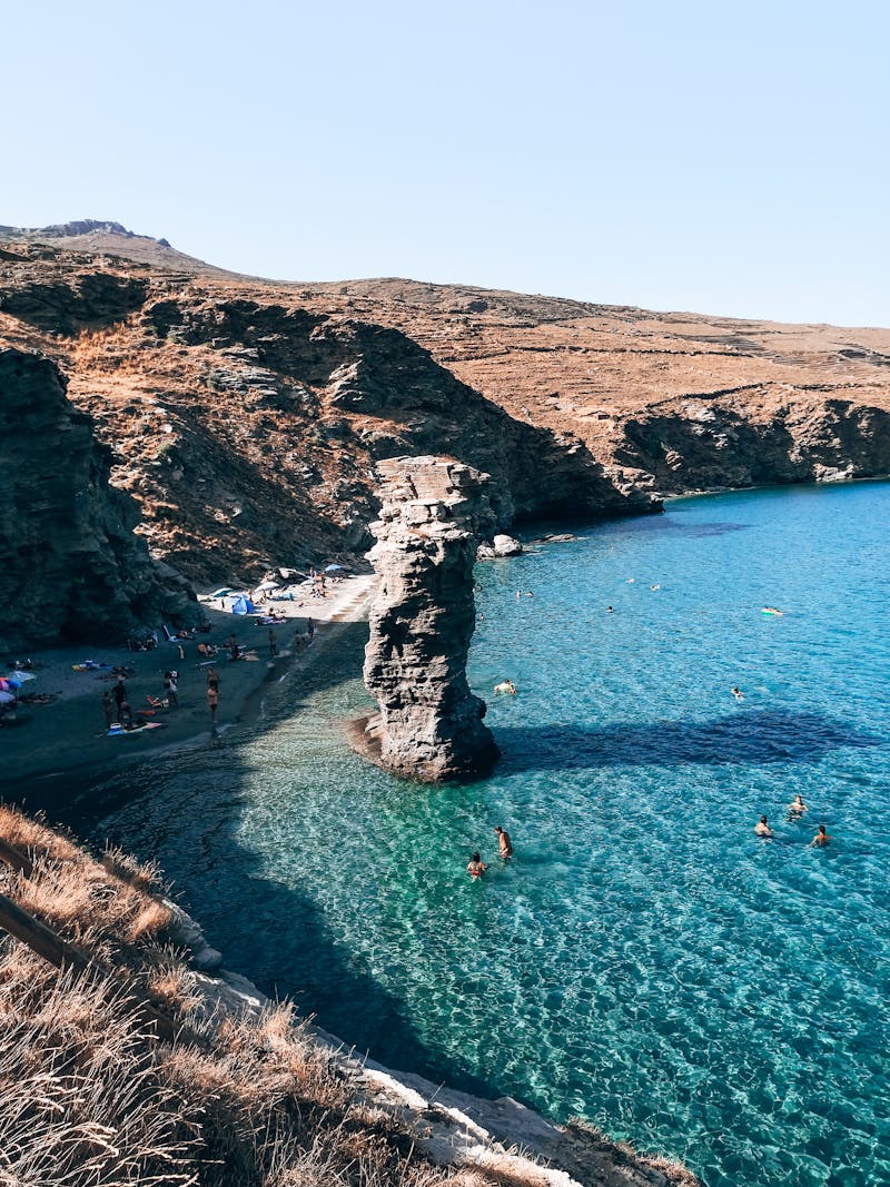 Παραλία της Γριάς το Πήδημα, Άνδρος